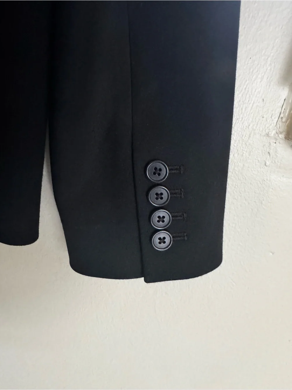 J.CREW Regent Womens Black Blazer 8 Single-Breasted 1-Button Notch Lined K5961